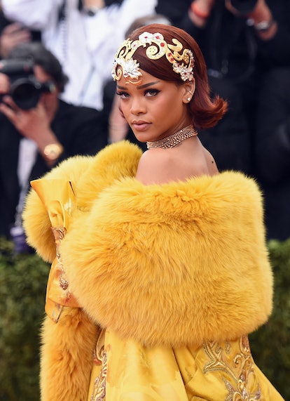 Rihanna's style evolution includes the outfit Rihanna wore to attend the "China: Through The Looking...
