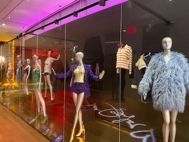 The Taylor Swift exhibit has costumes from different Taylor Swift eras. 