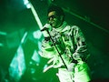 INDIO, CALIFORNIA - APRIL 21: The Weeknd performs with Metro Boomin at the Sahara tent during the 20...