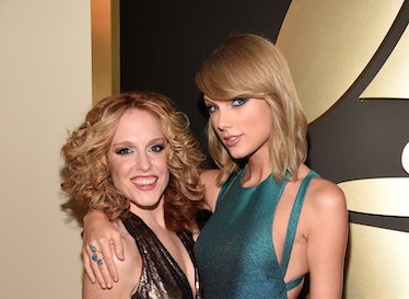 Taylor Swift and her best friend Abigail Anderson at the 2015 Grammy Awards