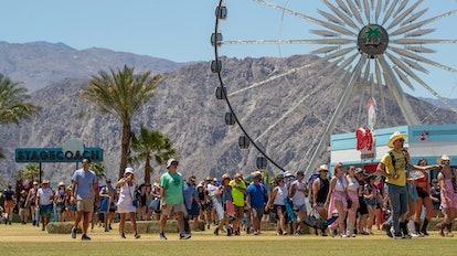 A crowd at the Stagecoach music festival, which is where people volunteered to get free Coachella ti...