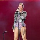 LONDON, ENGLAND - JUNE 24: P!NK performs at BST Hyde Park Festival 2023 at Hyde Park on June 24, 202...