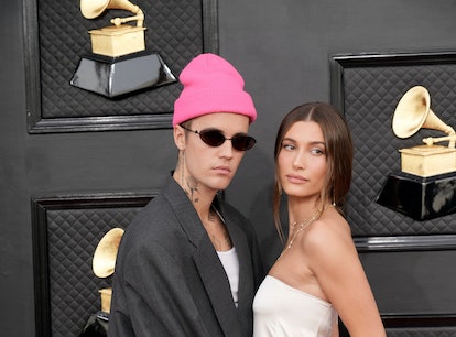 Hailey and Justin Bieber on the red carpet